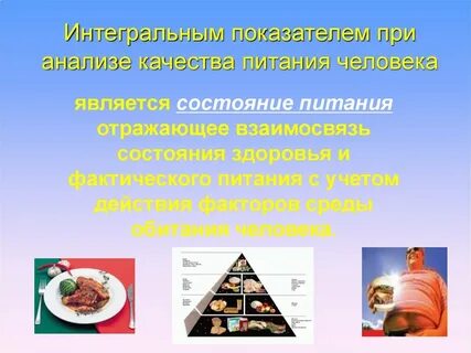 Качество питания человека