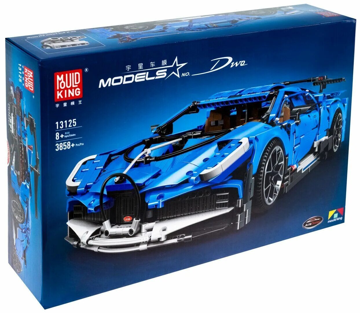 Bugatti конструктор. Конструктор mould king 13125.