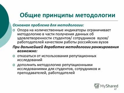 Методология для вузов