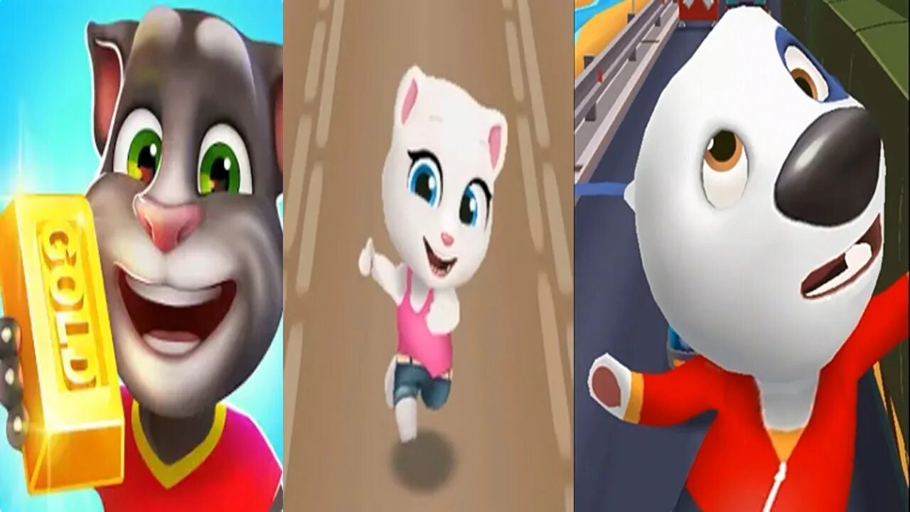 Включи том за 1. Talking tom gold run. том. анджела. хэнк за золотом. talking tom gold run hank. агент анджела. gold run.