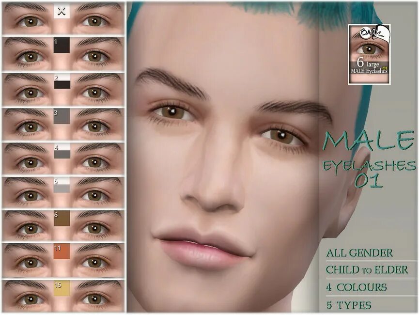 Sims eyelashes