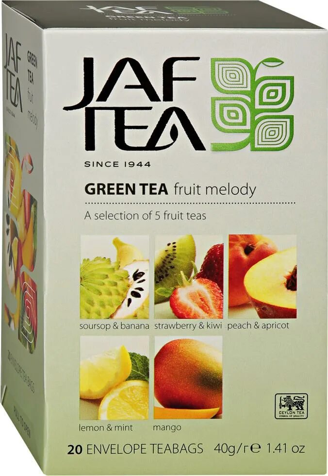 Купить чай теа. Чай зеленый JAF Tea. Зеленый чай JAF Tea ассорти. Чай черный JAF Tea ассорти Fruit Fiesta 20 x 1.5. Джаф ассорти Фрут Мелоди зеленый.