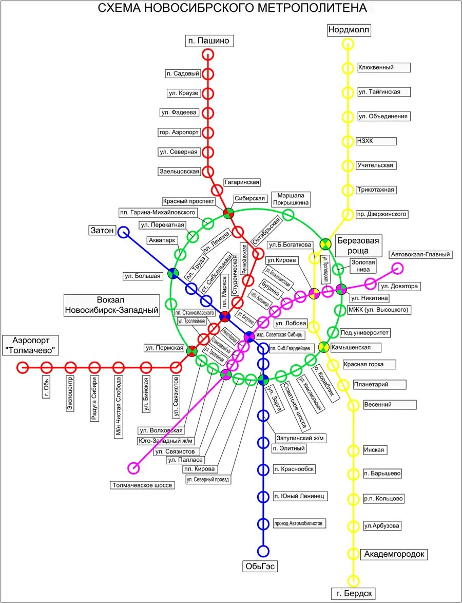 Метрополитен количество станций. Карта метрополитена Новосибирска 2021. Карта метро Новосибирск 2021. Ветки метро Новосибирск на карте. Новосибирское метро схема 2021.