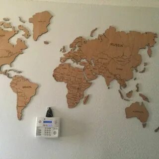 Рамка для карты на стену