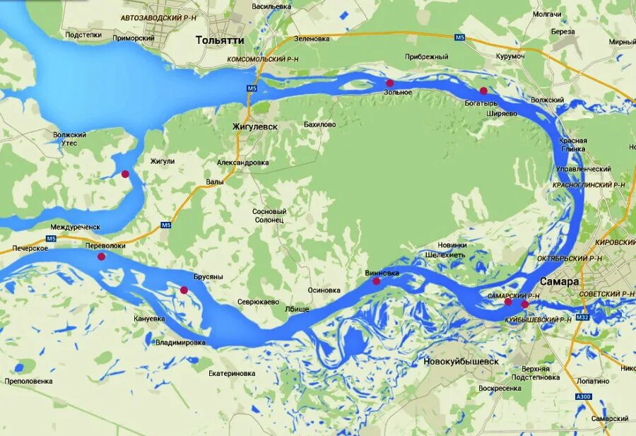 Река синие воды на карте. Карта реки Волги Самарской Луки.. Жигулёвская кругосветка маршрут. Жигулевская кругосветка Самара.