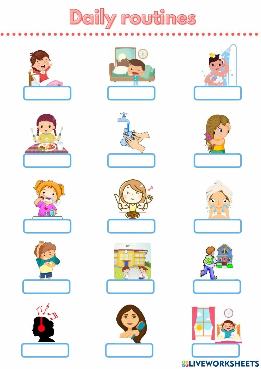 Daily Routine. Daily Routine ESL. Daily activities Worksheets. Задания Daily Routine for Kids. Daily routines wordwall