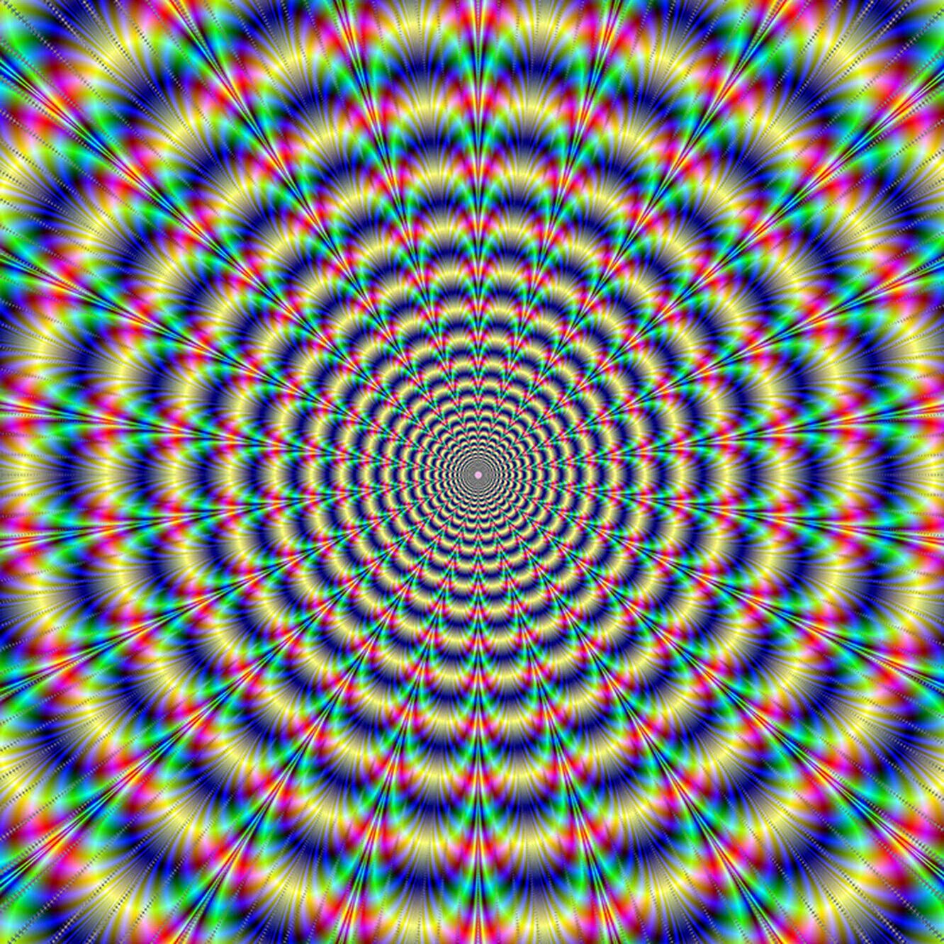 Картина которая вызывает панику. Визуальные галлюцинации. Оптические иллюзии. Иллюзия движения. Движущиеся иллюзии.