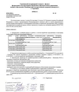 Приказ фгбоу