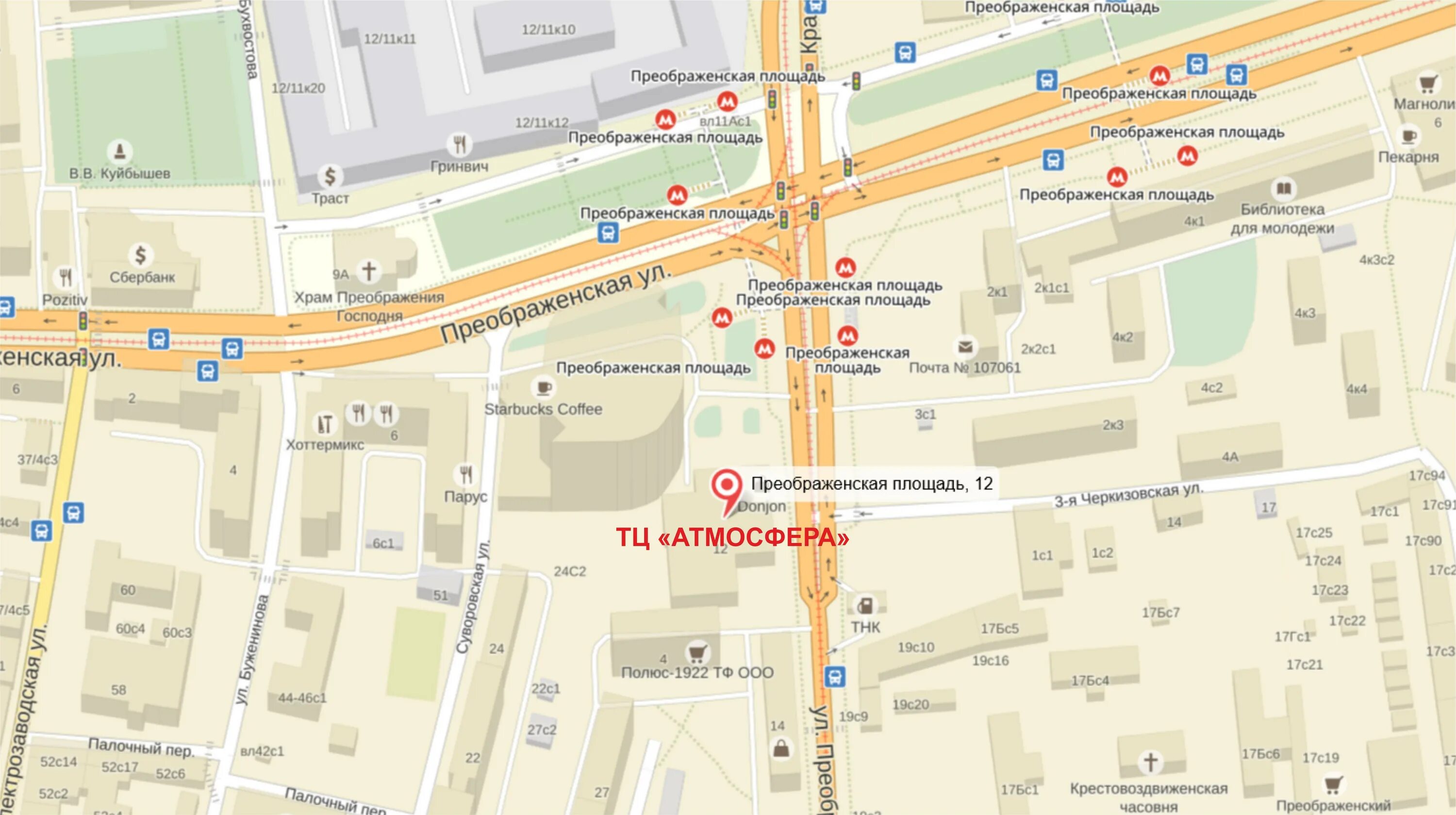 метро преображенская площадь улицы на карте. метро преображенская площадь дом. преображенская площадь карта. м преображенская площадь на карте. схема выходов метро преображенская площадь.