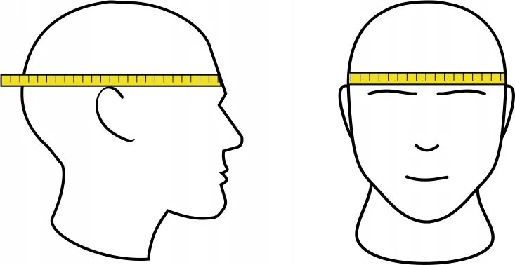 У человека размер головы занимает. Измерение обхвата головы. Померить объем головы. Замер головы для шапки. Обмер головы для шапки.
