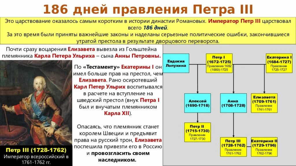 Дворцовых переворотов политические. Дворцовых переворотов политические