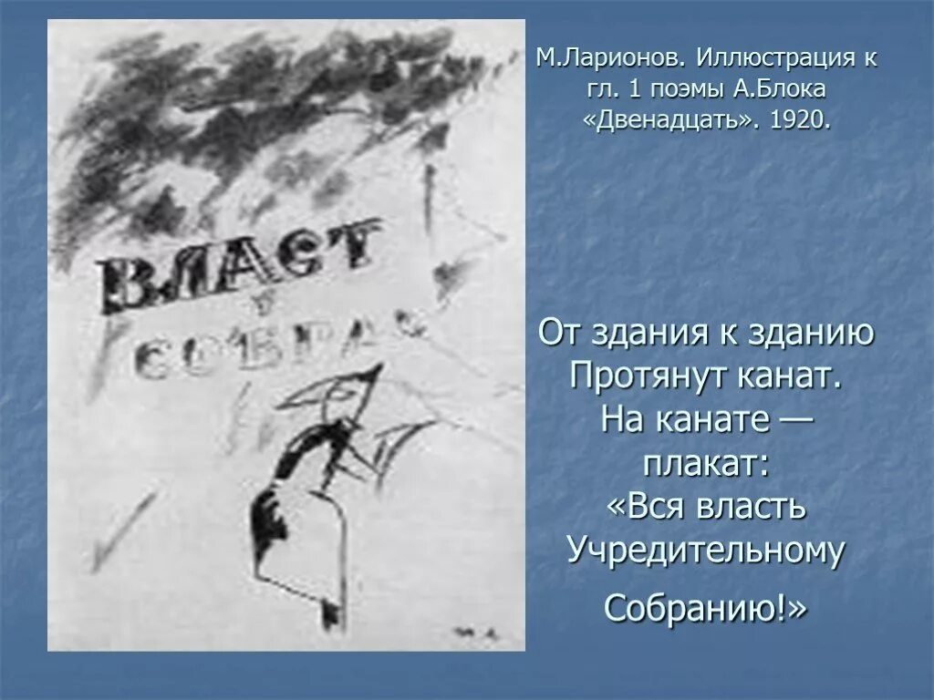 Иллюстрация поэмы. Иллюстрации Ларионова к поэме двенадцать. Иллюстрации к поэме 12 блока м. Ларионов. Поэма двенадцать иллюстрации Ларионов. Ларионов поэма двенадцать.