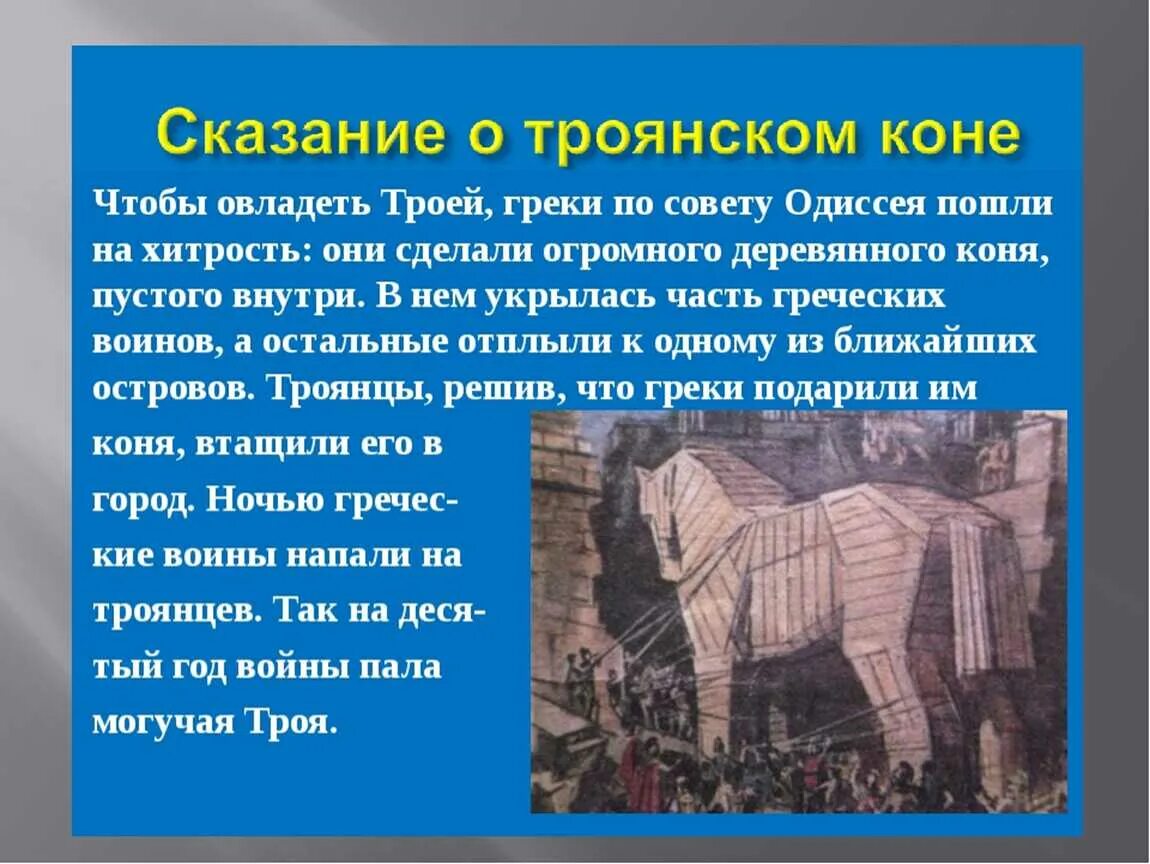 Одиссей и Троянский конь. Поэма Гомера Илиада Троянский конь. Город Троя и Троянский конь.