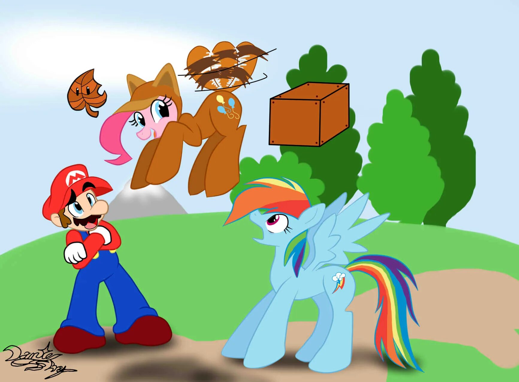 Pony vs pony. Соник и Радуга Дэш и Марио. Марио пони. Пинки Пай и Марио. Марио в пони Тауне.