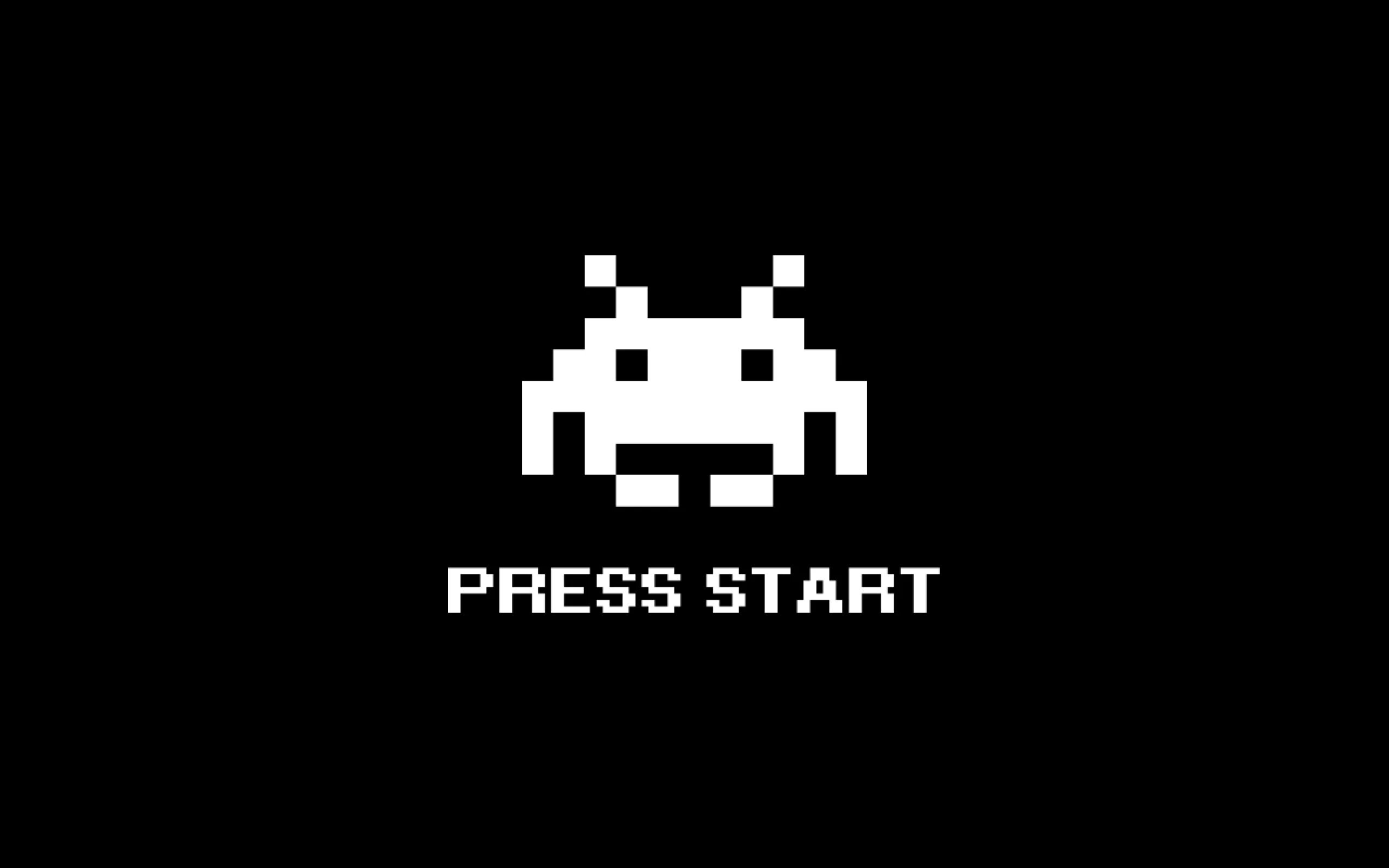 Пиксельная заставка. Space Invaders игра. 8 Битное изображение. Пиксельные картинки на черном фоне. Звук 16 бит 24 бита