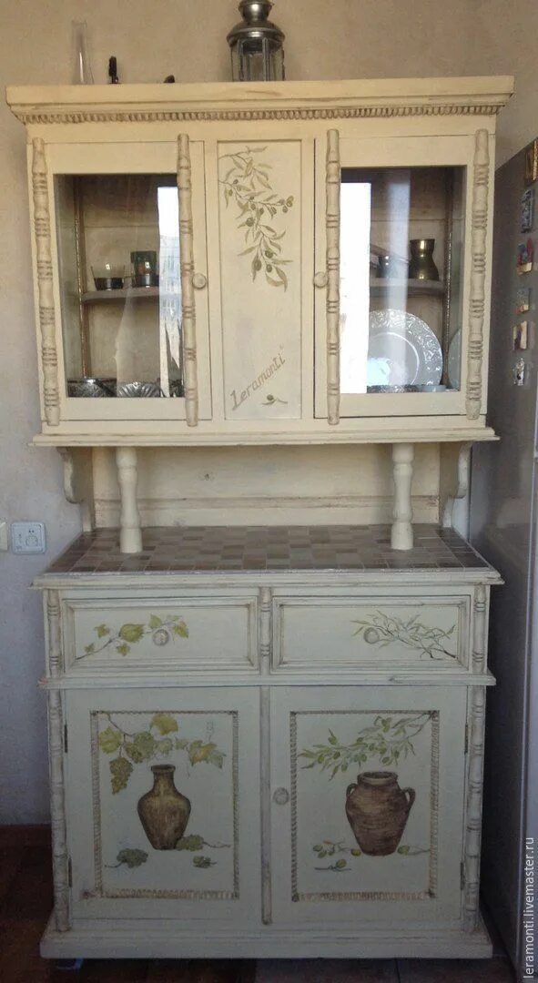 Покрасить старый кухонный буфет фото Image result for welsh dresser chalk paint Shabby chic kitchen cabinets, Shabby