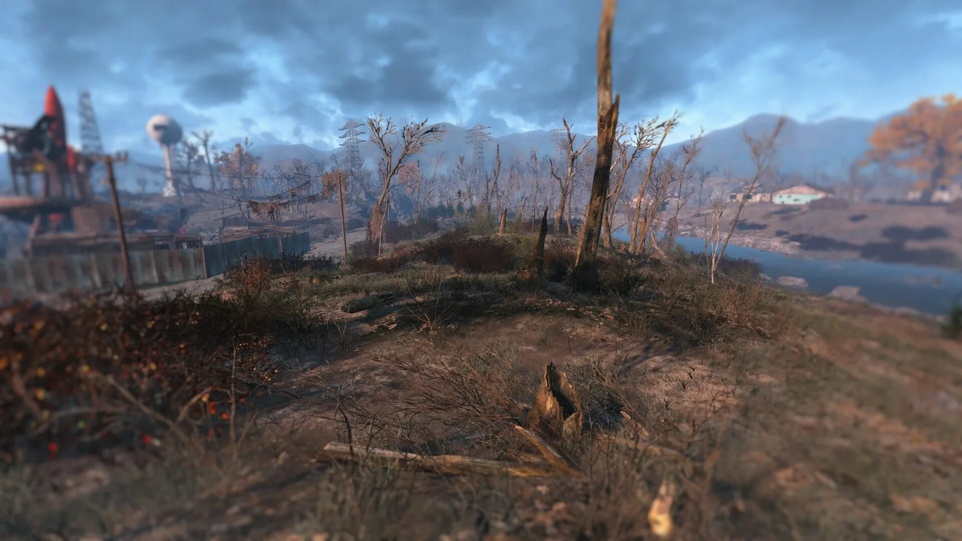 Fallout 4 монитор. Зелёный мир Fallout 4. Фоллаут 4 природа. Fallout 4 Green Commonwealth. Fallout 4 мод на траву.