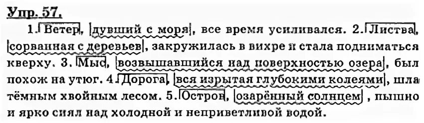 Мыс возвышавшийся над поверхностью озера был похож на утюг. Ветер дувший с моря все время усиливался. Ветер дувший с моря всё время усиливался причастный оборот. Мыс возвышавшийся над поверхностью озера.