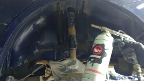 Обработка днища баллончиком