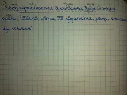 Синтаксический разбор предложения осинки
