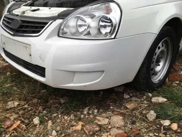Белые бампера на приору