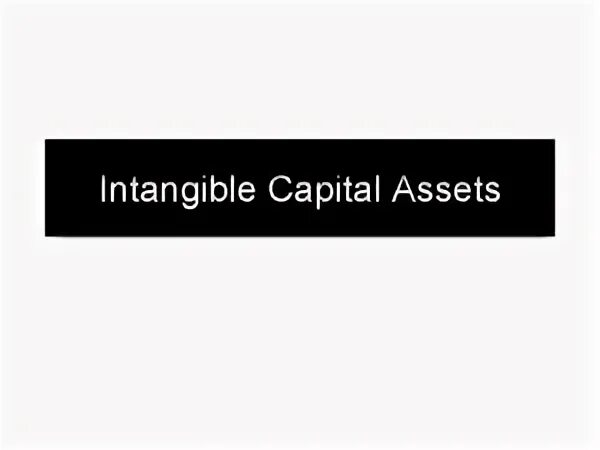 Intangible. Intangible