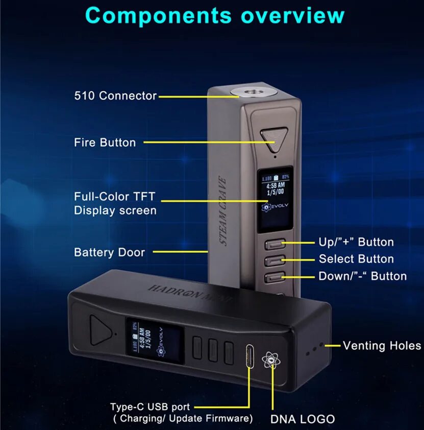 Steam crave Hadron Mini. DNA 100w. DNA 100w Хаперион.