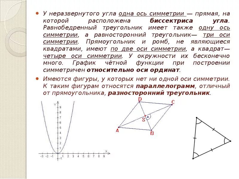 Треугольник при осевой симметрии. Осевая симметрия треугольника. Симметрия относительно биссектрисы. Построить треугольник симметричный относительно оси.