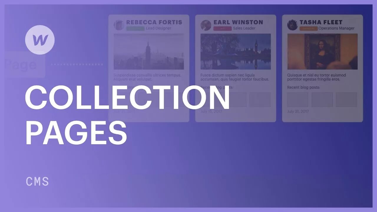 Collections page