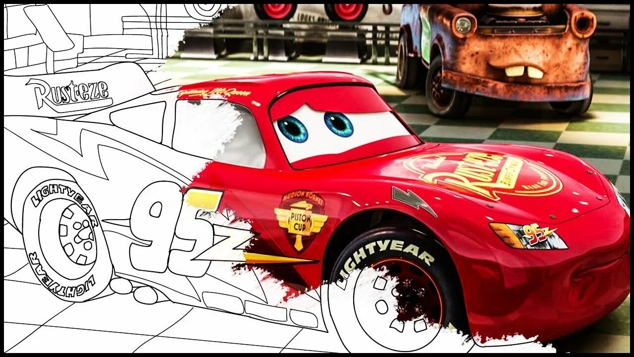 Сделать маквин. Lightning MCQUEEN раскраска. Срисовка Маккуин молния Маккуин. Салли из молния Маккуин спереди.