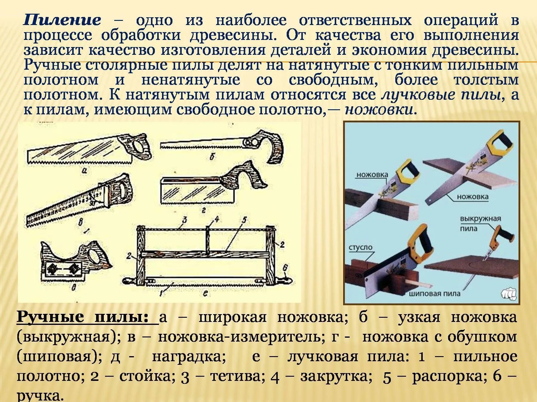 Как пишется ножовка. Технология пиления древесины. Ручные инструменты для пиления древесины. Инструменты для пиления древесины названия. Пеления столярной нажовки.