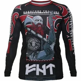 Hardcore Training Rashguard Raude - Men Long Sleeve Rash Guard - Premium Qu...