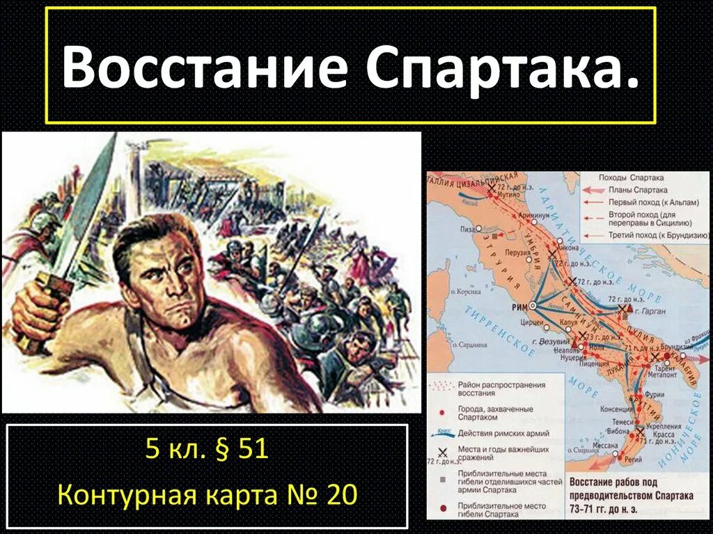 В каком году было подавлено восстание спартака. Восстание Спартака презентация. Восстание Спартака год. Восстание Спартака карта. Восстание Спартака презентация 5 класс.