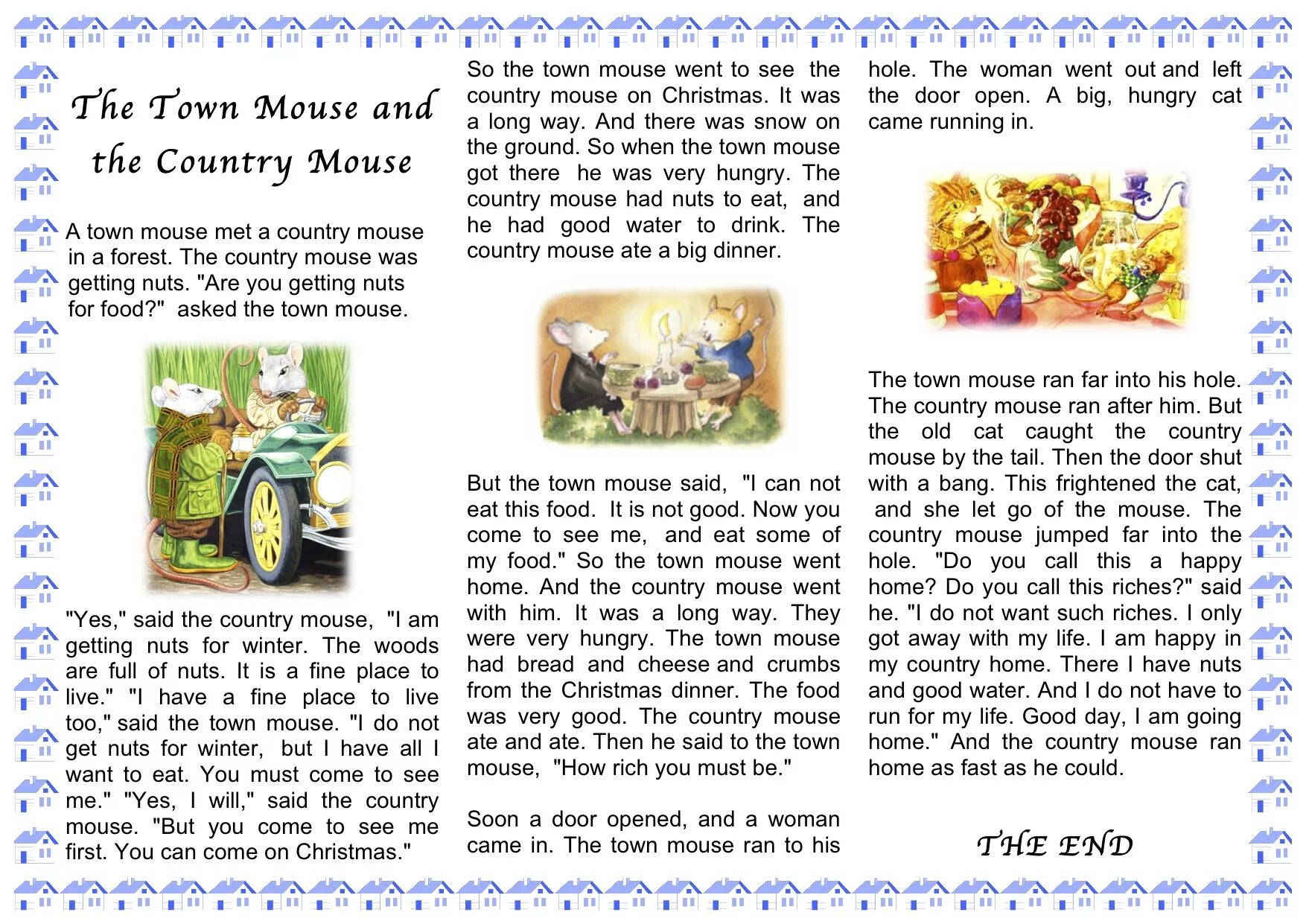 Meet town mouse. Сказка the Town Mouse and the Country Mouse. Spotlight 2 класс Town Mouse and the Country Mouse. The Town Mouse and the Country Mouse текст. Презентация к уроку the Town Mouse and the Country Mouse.