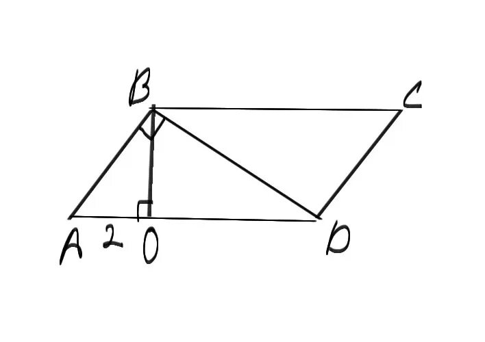 Диагональ параллелограмма перпендикулярна стороне. Диагональ bd параллелограмма. Диагональ bd параллелограмма перпендикулярна. В параллелограмме диагональ проведена перпендикулярно. Диагональ bd параллелограмма abc