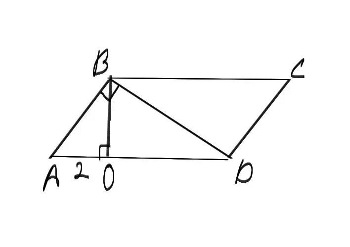 Диагональ bd параллелограмма abc