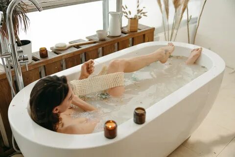 Taking a bath