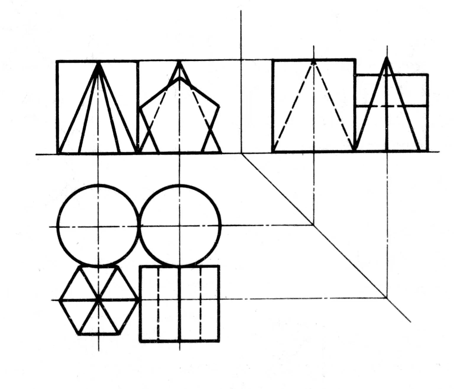 Проекции группы геометрических тел. Инженерная Графика проецирование геометрических тел вариант 3. Ортогональные проекции группы тел. Аксонометрия группы тел. Чертеж группы геометрических тел.