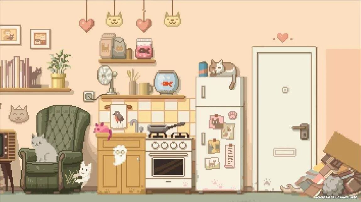 Кошки 6 игра. Cat Lady квартира в игре. Cat 6. Игра побег кошки от девочки. VR game with Cats.