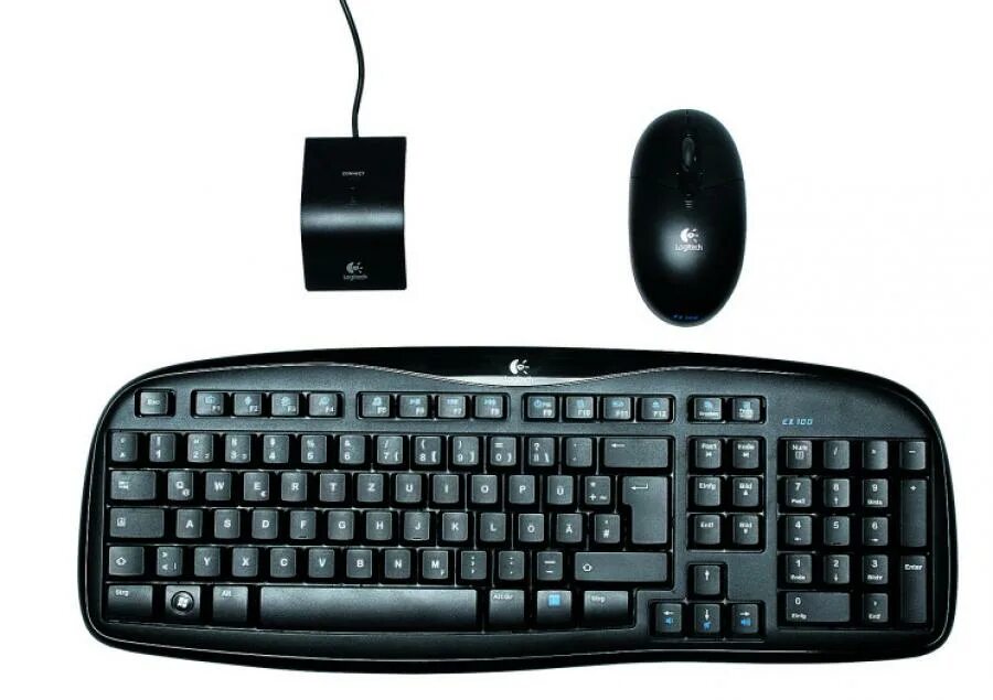 Клавиатура беспроводная мышь беспроводная как подключить. Клавиатура Logitech ex110. Беспроводная клавиатура Logitech ex100. Logitech Cordless desktop ex 100. Logitech Cordless desktop ex110.