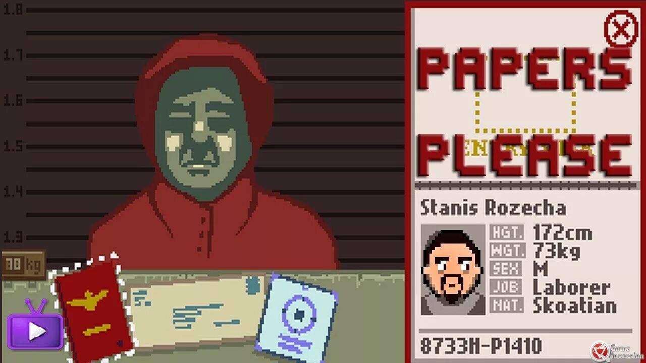 Pepper please. Инспектор паперс плиз. Papers please игра. Papers please персонажи. Papers please обложка игры.