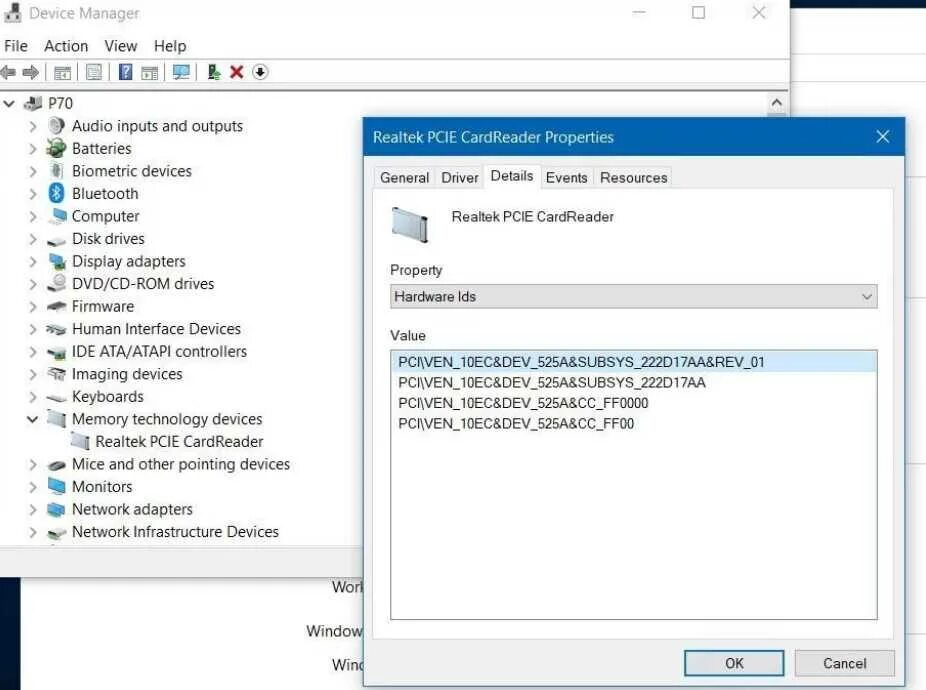 Pci ven 10ec dev c821