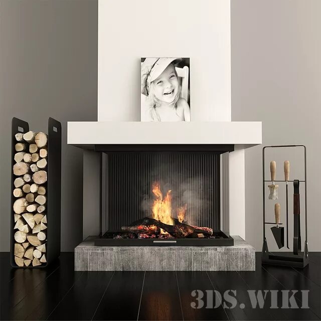 Три камина. Модель 3ds max камин c lsvjĵljv. модель камина. камин 3д. аксессуары для камина.