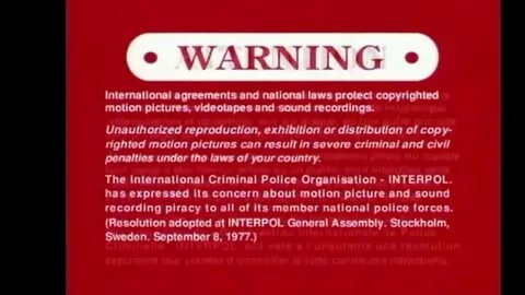 Warning video