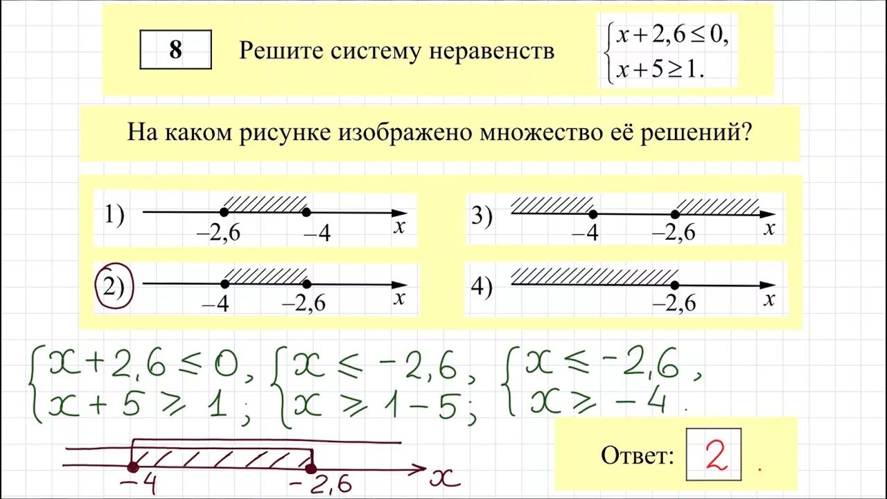 Система неравенств. Решение систем неравенств. Решение задач ОГЭ по математике. Решение заданий ОГЭ по математике.