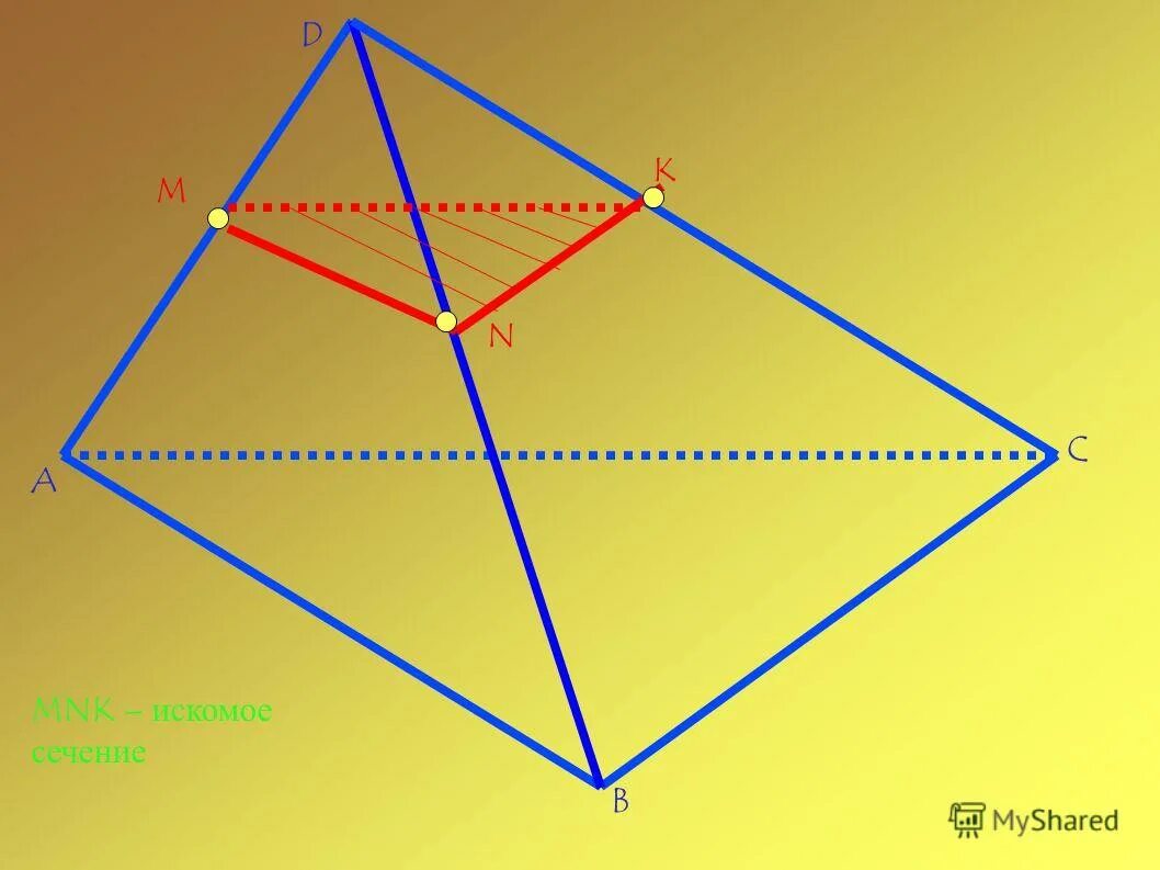 проекция тетраэдра на плоскость