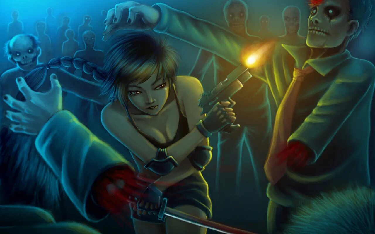 Girl vs zombies