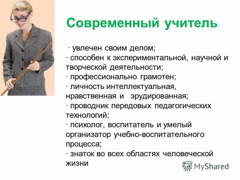 тест современный учитель