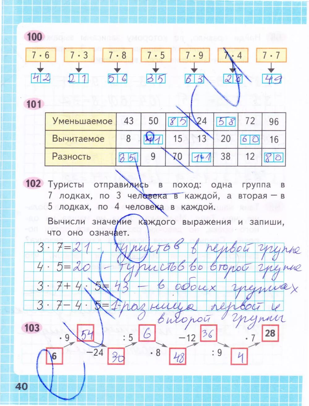 Математика печатная тетрадь страница 40. Математика 3 класс 1 часть рабочая тетрадь стр 40. Математика 3 класс 1 часть рабочая тетрадь стр 40-41. Математика рабочая тетрадь 3 класс 1 часть страница 40. Рабочая тетрадь по математике 3 класс стр 40.