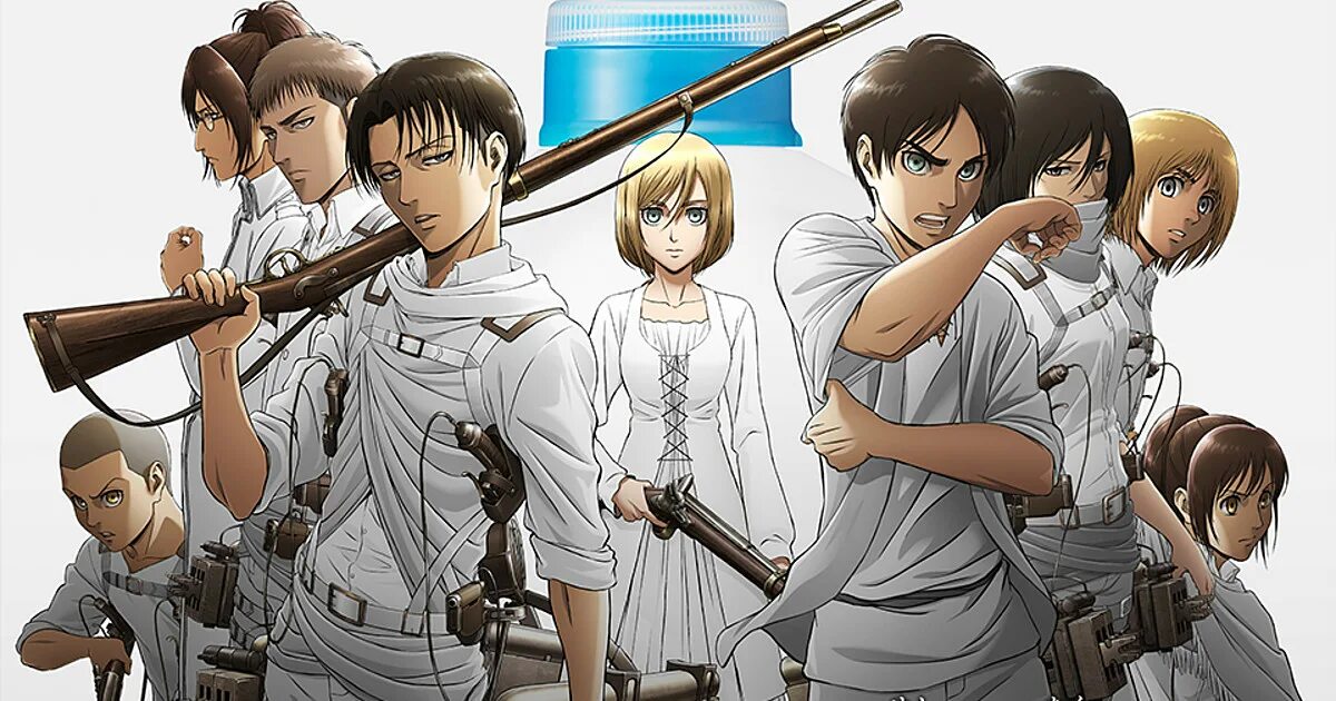 Attack of survey corps. Исаяма аниме атака титанов. атака титанов to be continued. attack on titan detergent. леви clean колоссы.